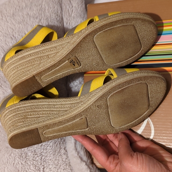 Espadrille wedge sandals, woman's size 39, like new - Picture 5 of 6